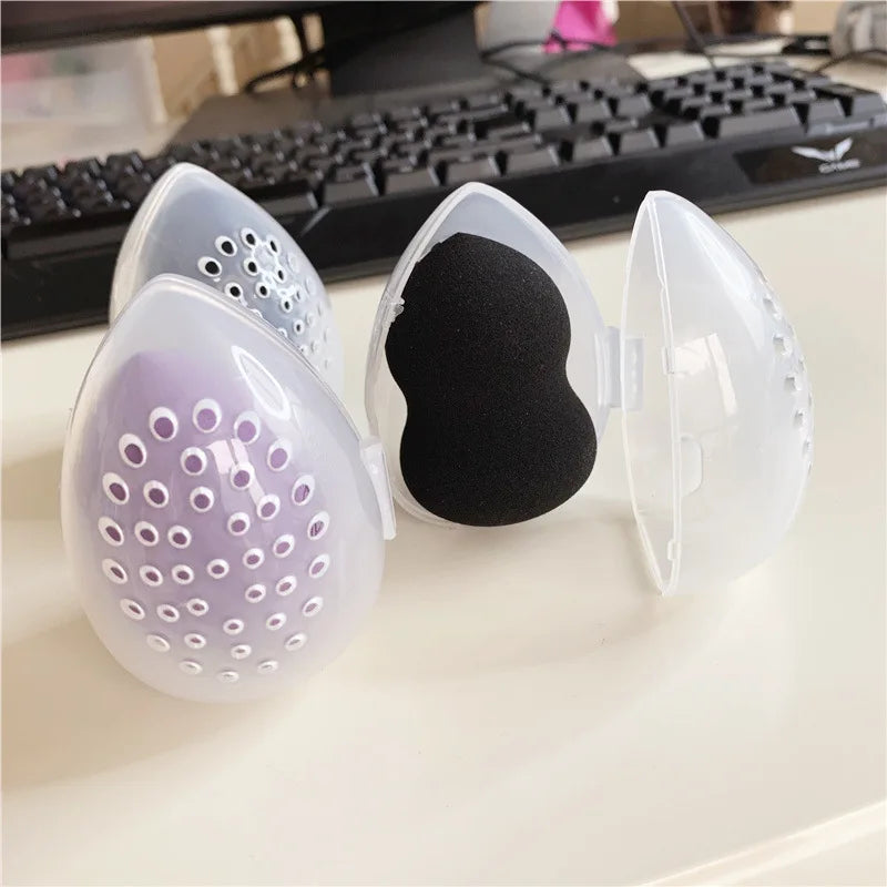 Egg-Shaped Makeup Sponge Holder & Drying Stand