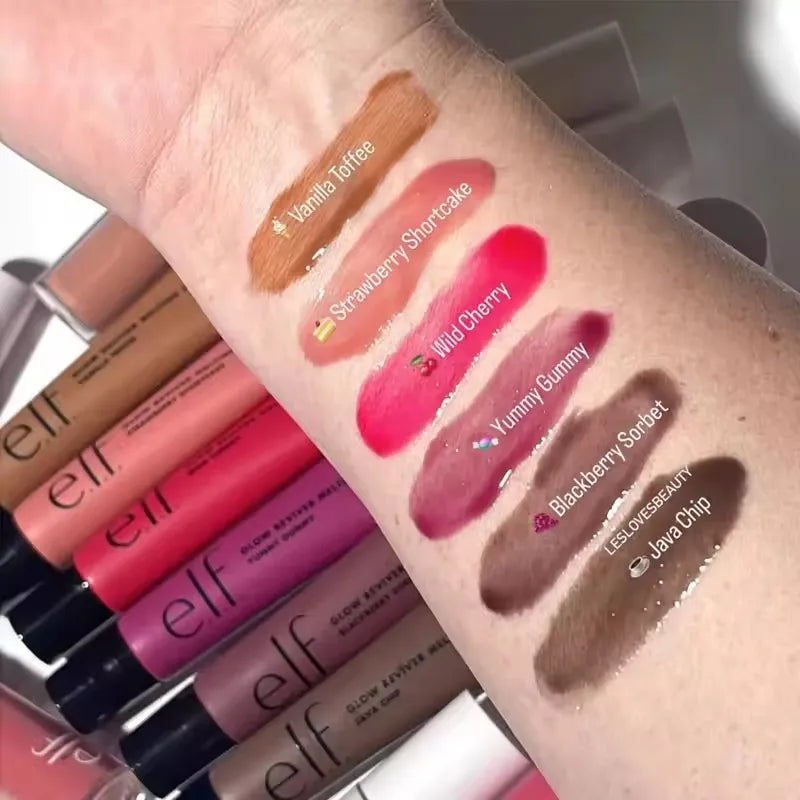 Elf Colorful Lip Gloss Multicolor Portable Lightweight Smooth Glossy Lip Oil