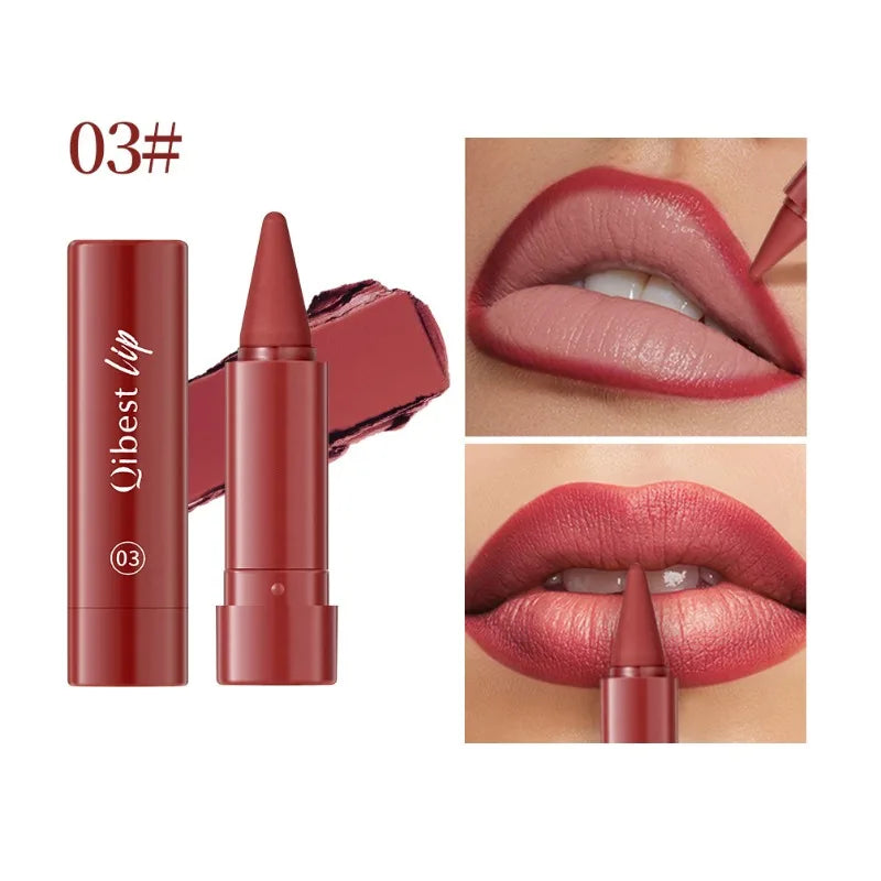 Tapered Lip Liner Pencil Set Matte Velvety Lipliner