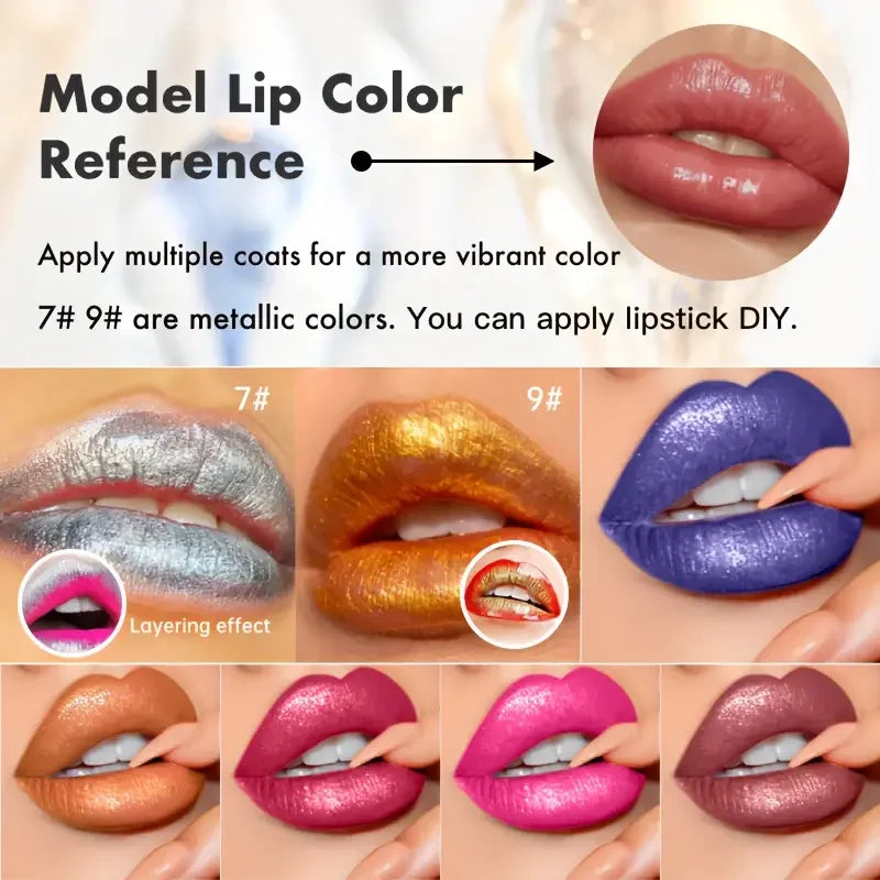 Diamond Shimmer Lip Gloss – 10 Shdes