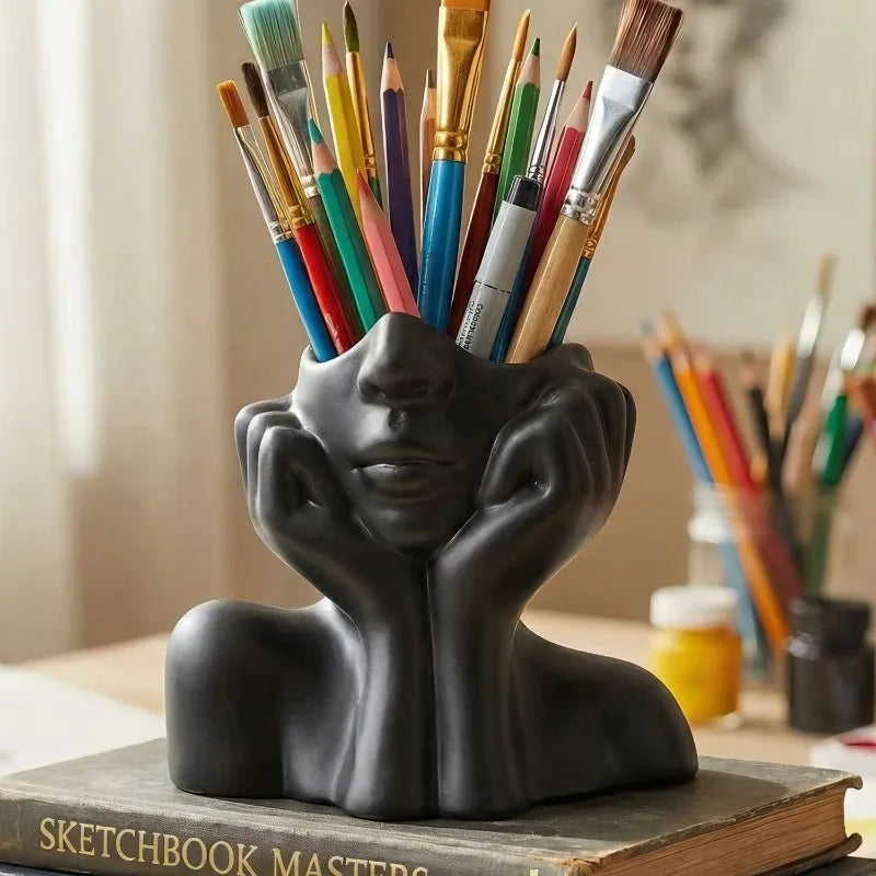 Face Shape Makeup Brush Holder & Organizer