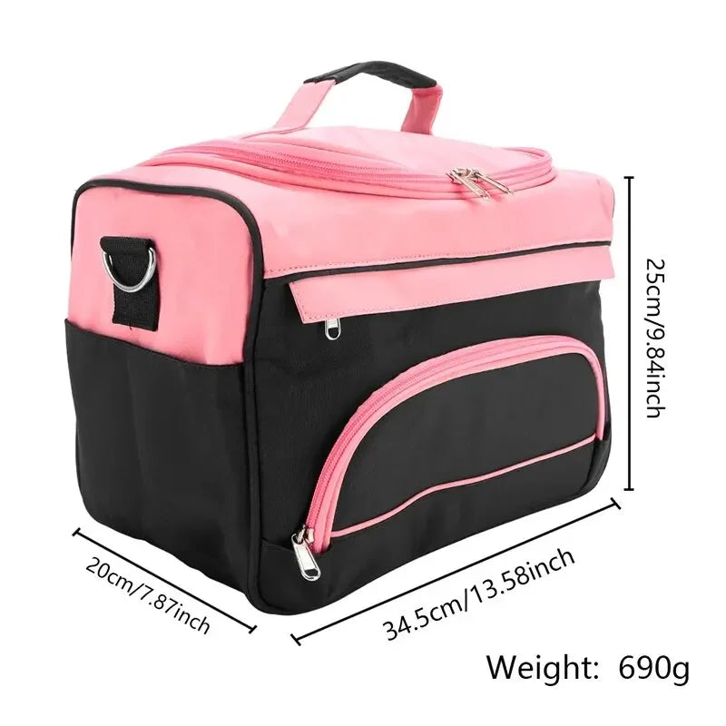 Portable Makeup Bag Salon Nail Tattoo Waterproof Storage Case Beauty Cosmetic Organiser Professional Hairstylist Travel Bag