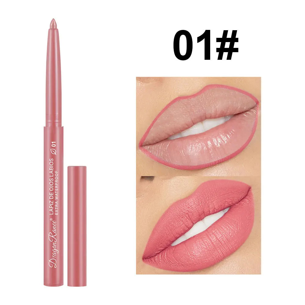Matte Velvet Lip Liner & Lipstick Pencil — 12 Colors