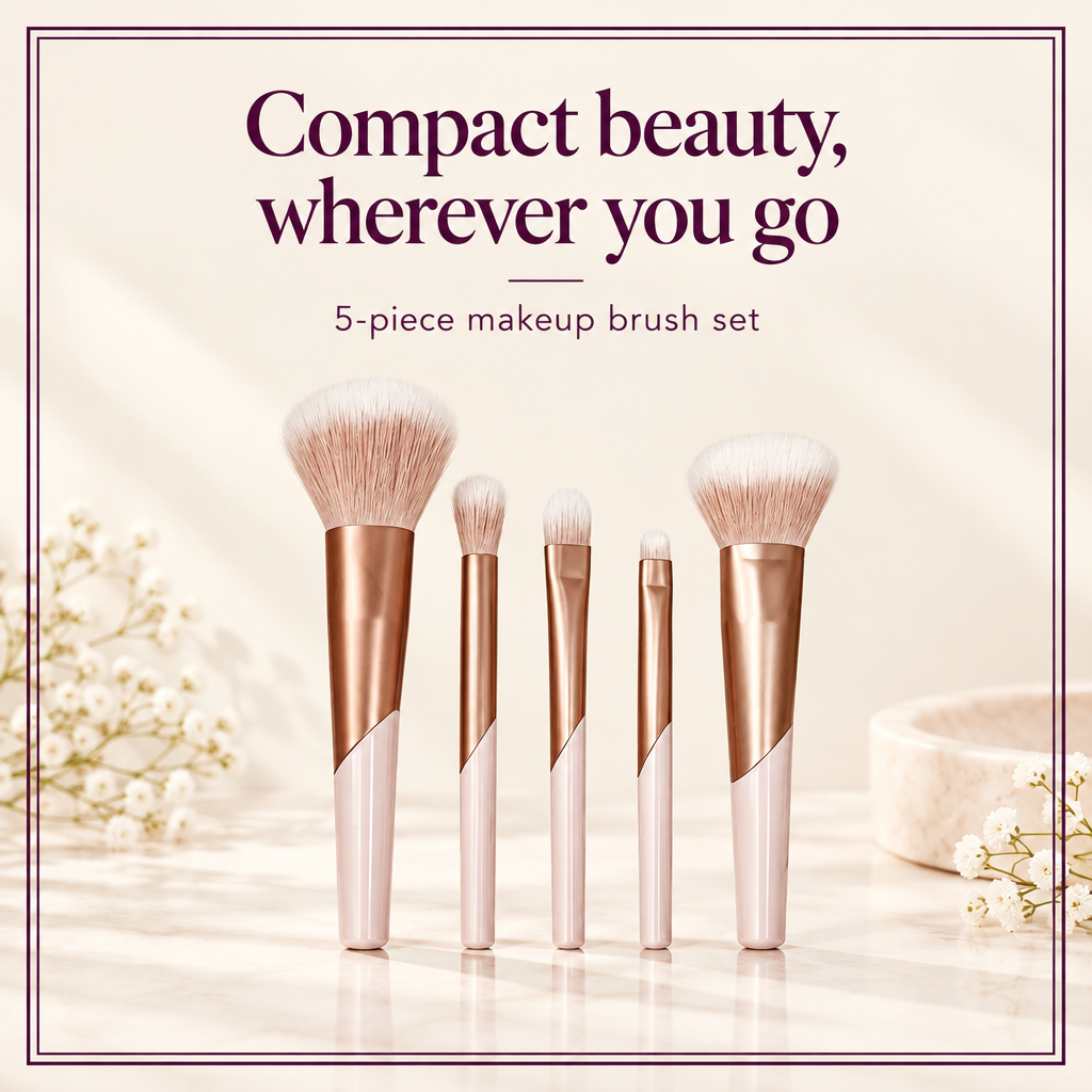 Brush set post with double-line border