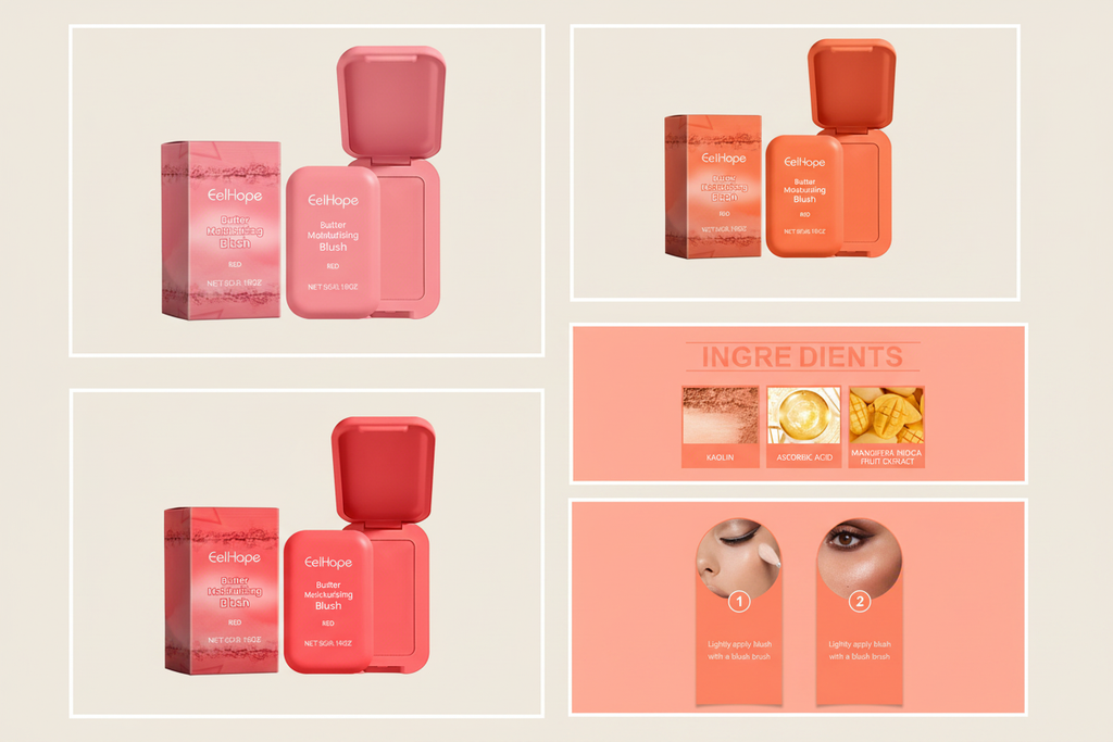 Butter Moisturizing Blush Collage