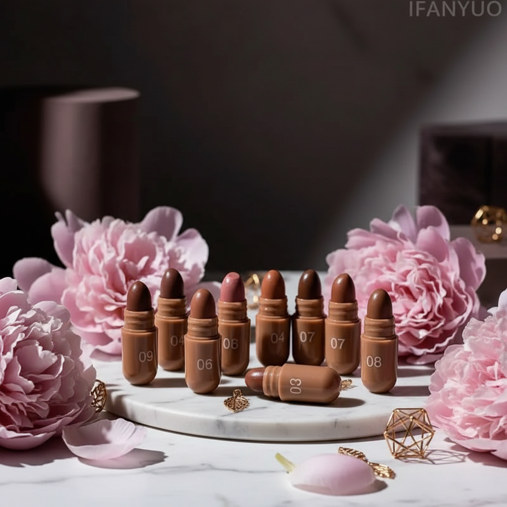 Capsule Lipstick with Peonies - 1