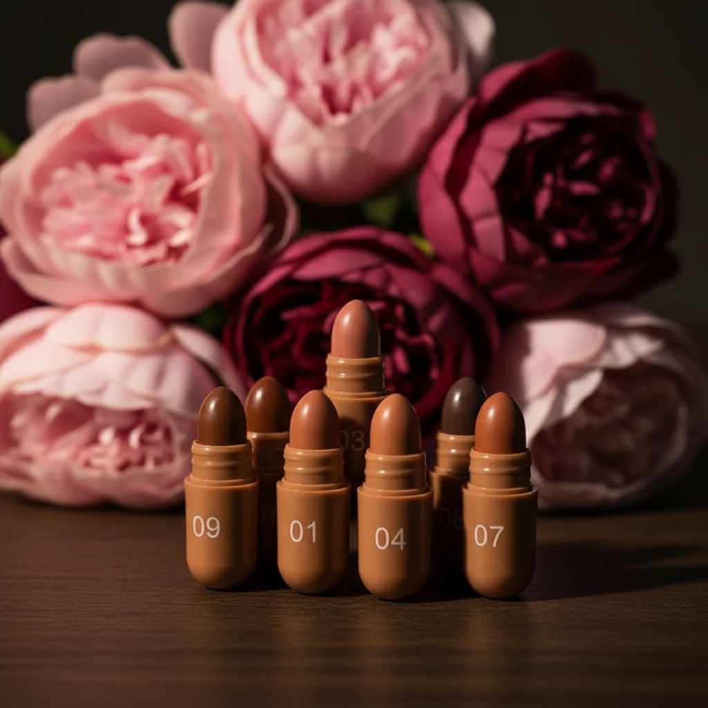 Capsule Lipstick with Peonies - 3