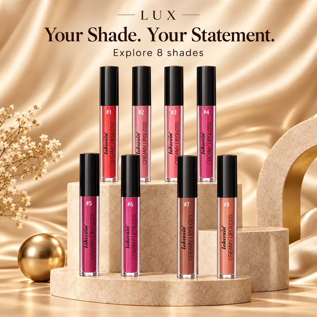 Champagne luxury lip gloss selling image
