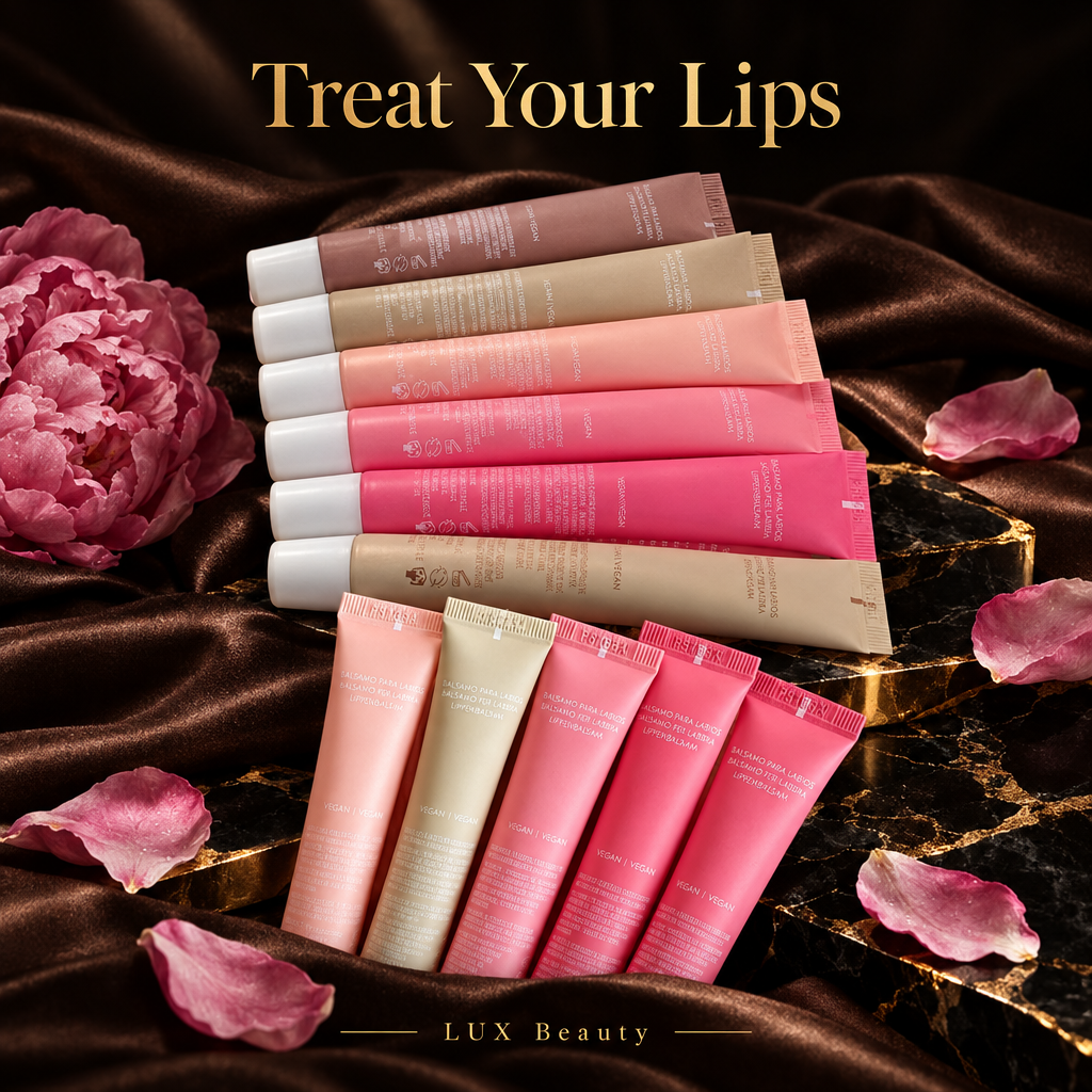 Dark Instagram lip gloss ad