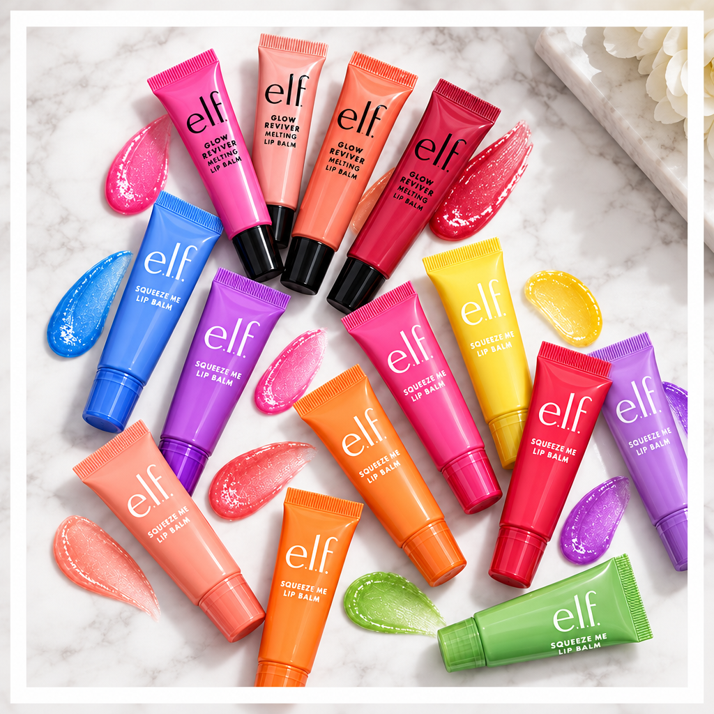 e.l.f. Lip Balm Editorial with Border