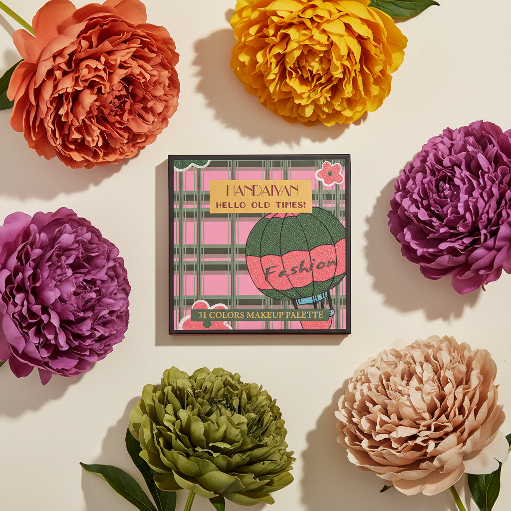 HANDAIYAN Palette with Color-Matched Peonies