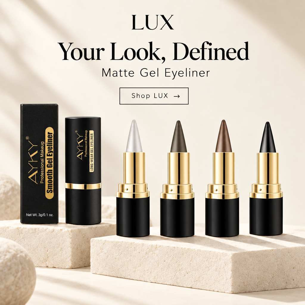 Ivory editorial LUX eyeliner Facebook ad