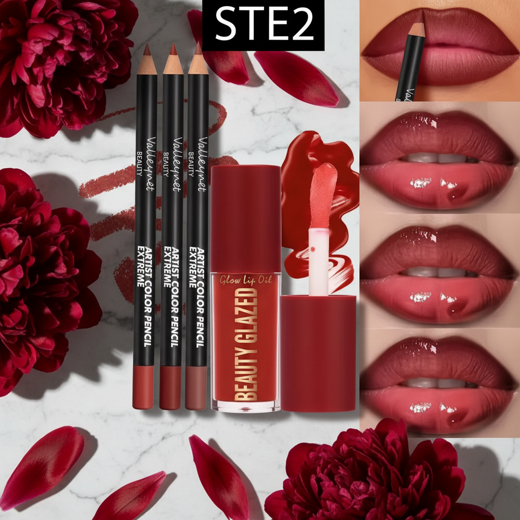 Lip Kit Set 2 with Peonies