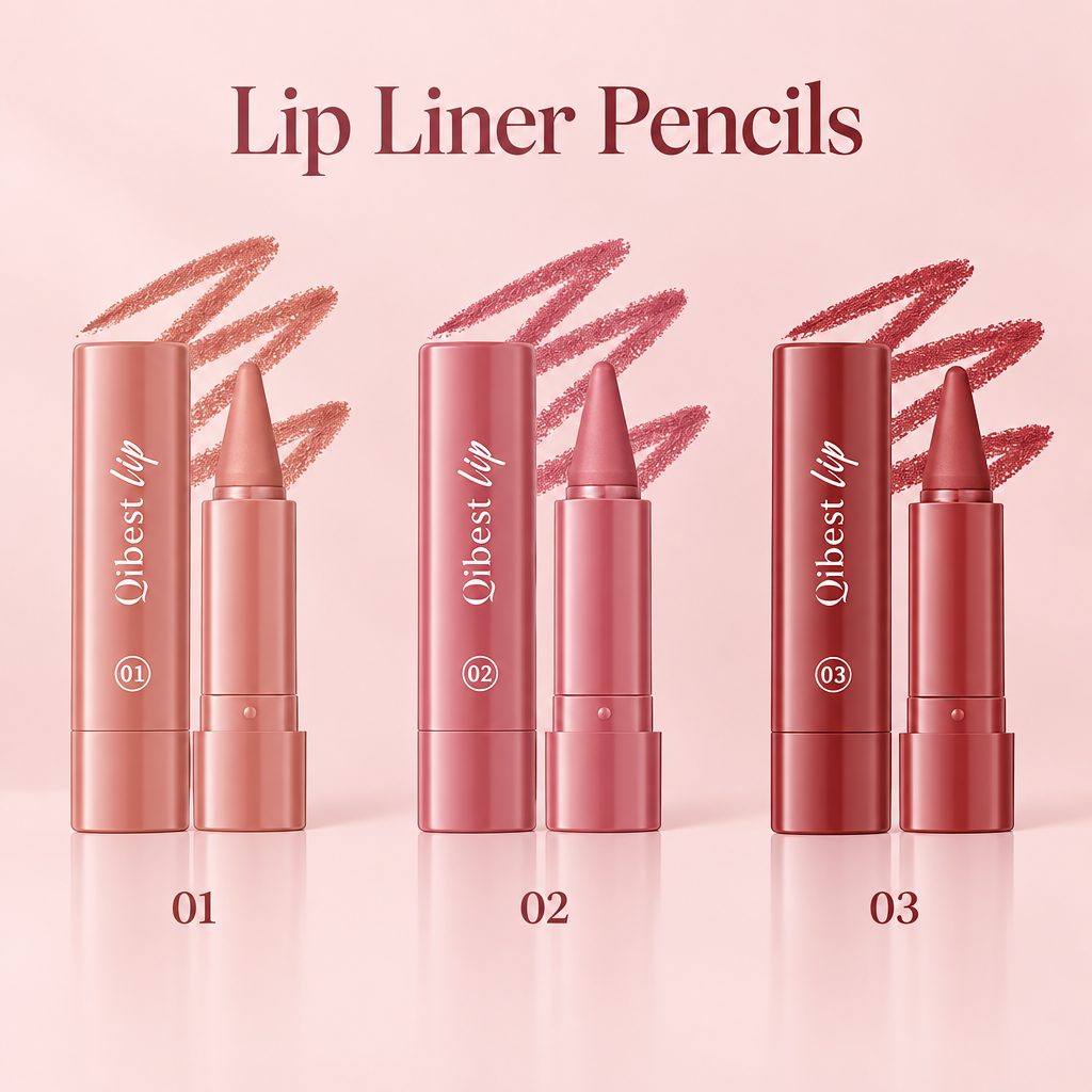 Lip liner pencils in shades 01 to 03