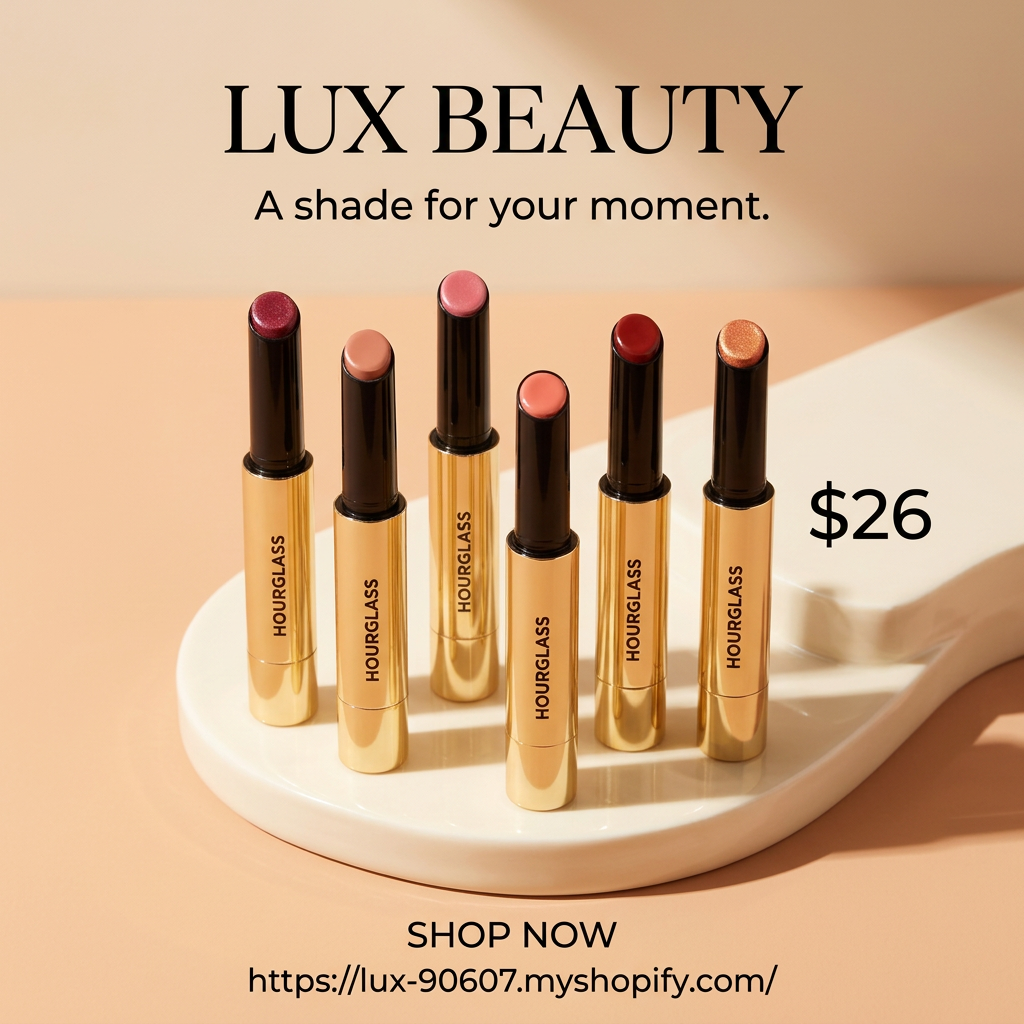LUX Beauty peach ad with $26 price