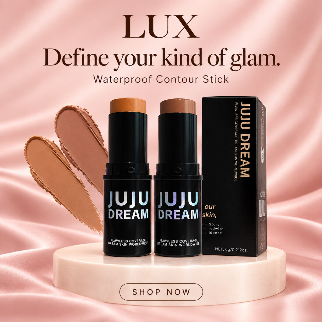 LUX Contour Stick Facebook ad with luxury pink background