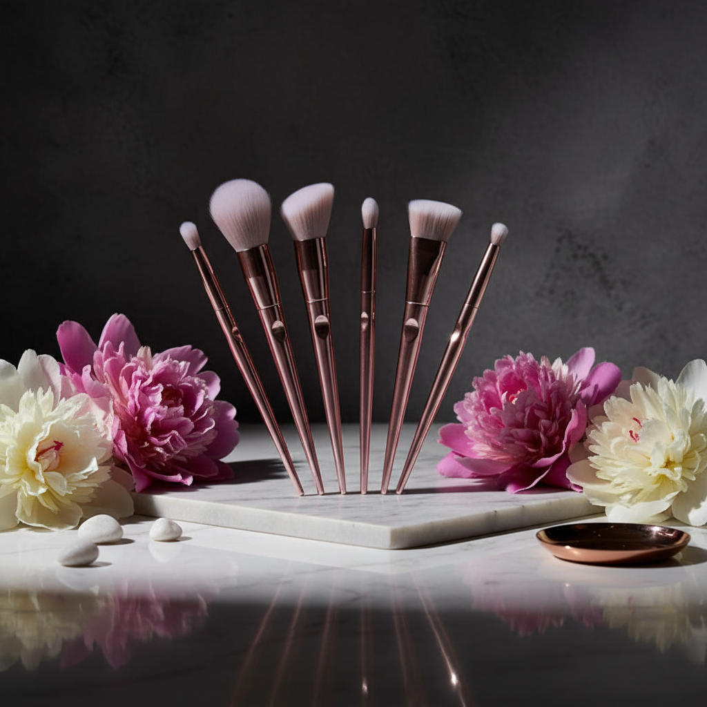 LUX makeup brush set editorial