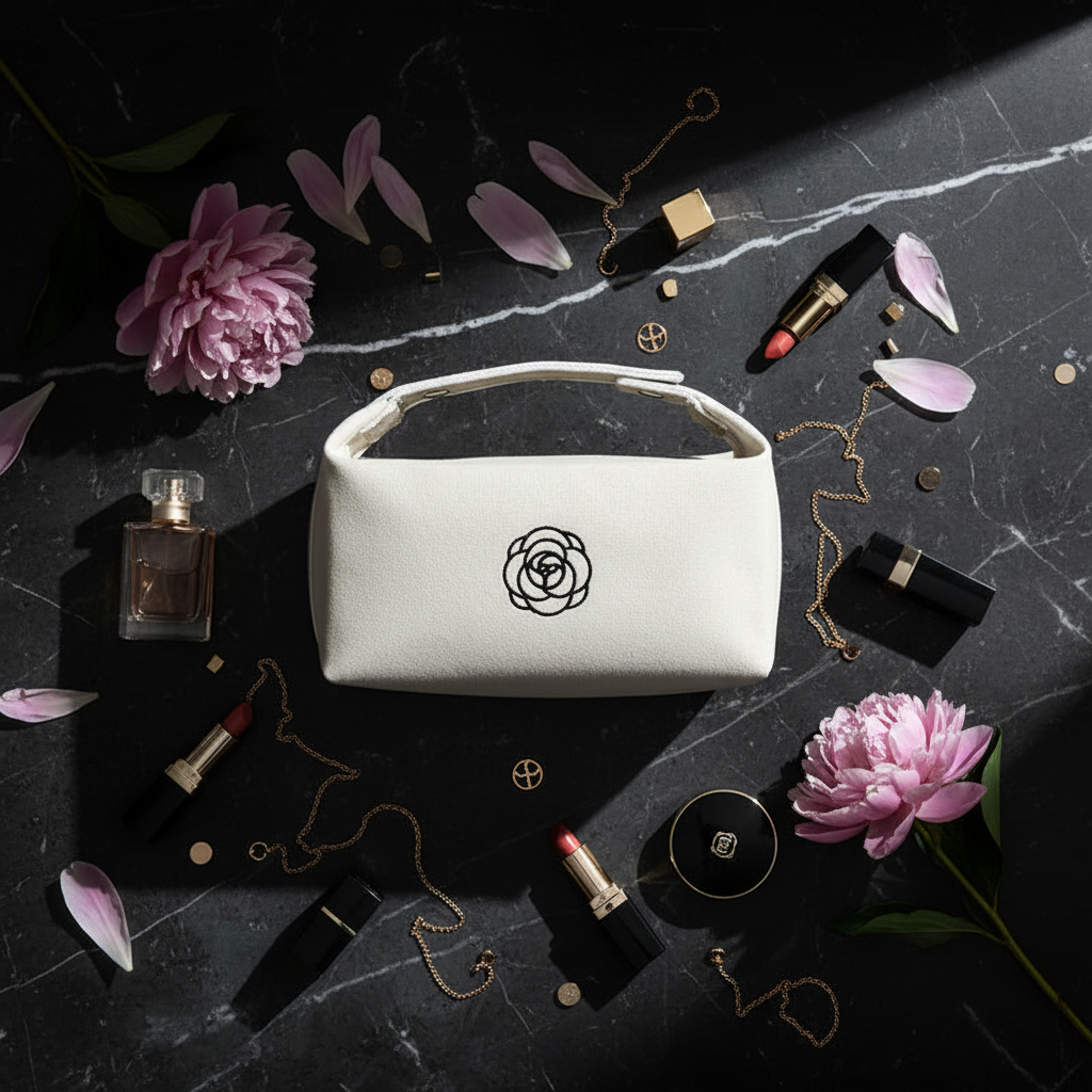 Overhead marble flat lay