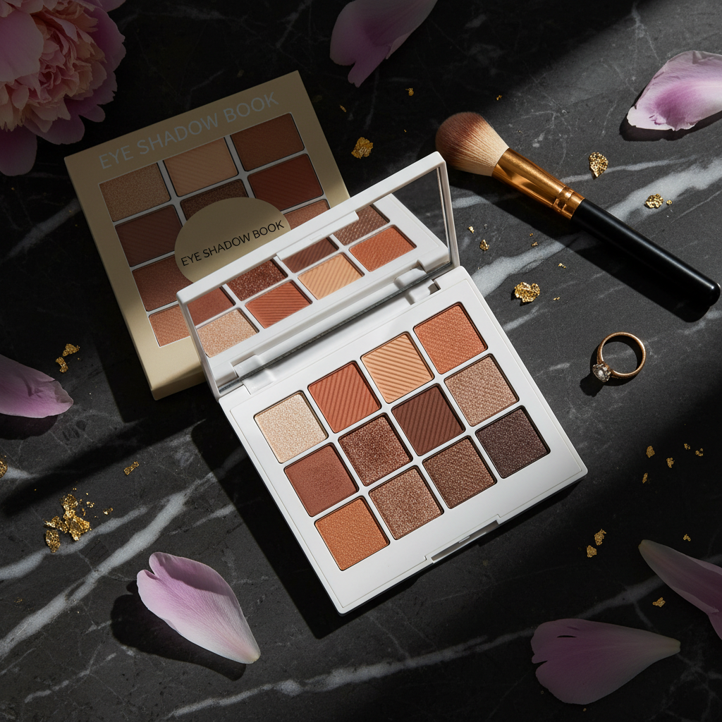 Overhead marble flat lay