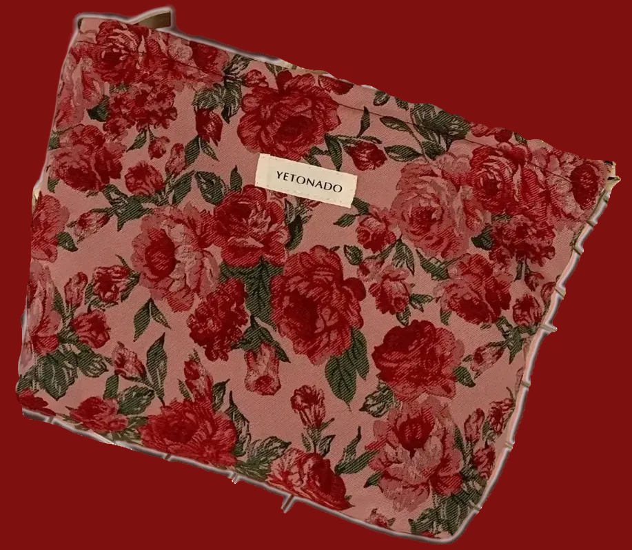 Vintage Rose Makeup Bag
