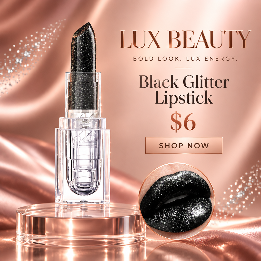 Rose-gold Facebook lipstick ad