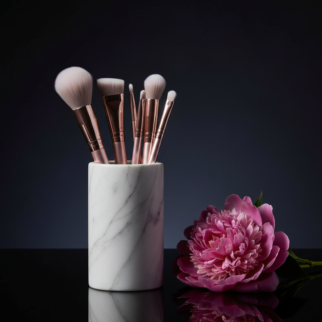 Upright in marble holder